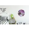 Marmer - Roze - Paars - Gold Wandcirkel aluminium klein -kinderkamer