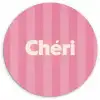 Gestreept - Roze - Chéri Wandcirkel kunststof plaat 5mm dik klein -3d