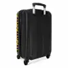Goudgele panterprint NBS - Handbagage koffer - Volwassenen Unisex middel -achterkant