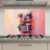 Planken - Boeken - Bladeren keuken achterwand spatscherm klein -3d_website