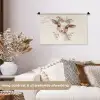 Geit - Dier - Bohemian - Bloemen - Boho Wandkleed katoen klein -sfeer1