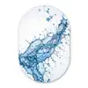 Spash - Water - Blauw Wandcirkel Ovaal Forex klein -3d