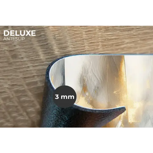Kunst - Goud - Zilver - Abstract Placemat vinyl groot -closeup
