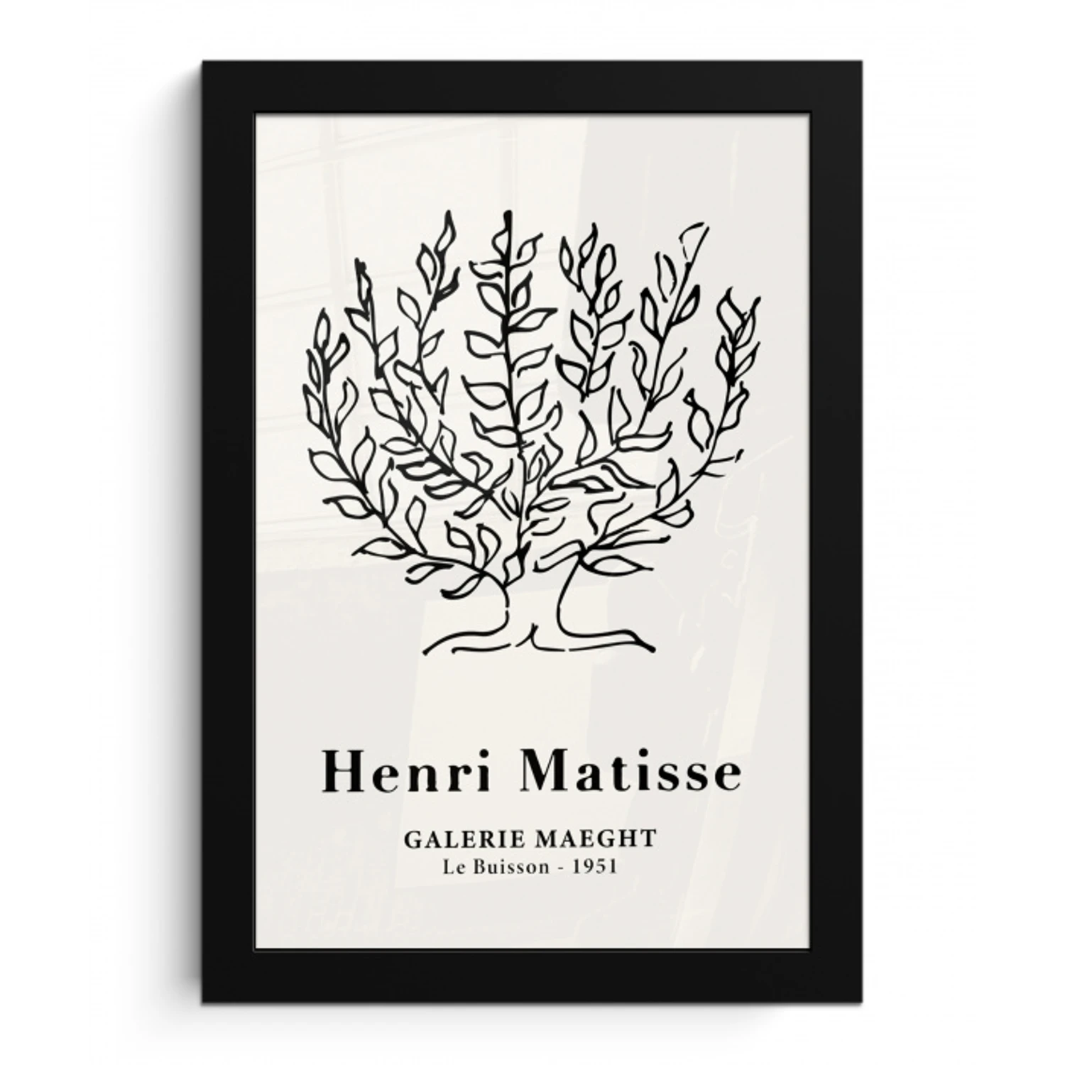 Matisse - Boom - Natuur - Oude meesters fotolijst zwart zonder passe partout klein -3d