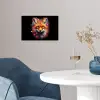 Graffiti - Vos - Zwart - Pop art poster papier klein -sfeer3