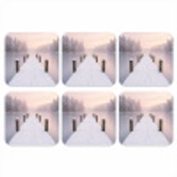 Steiger - Meer - Mist - Winter - Serene onderzetter kurk middel -3d