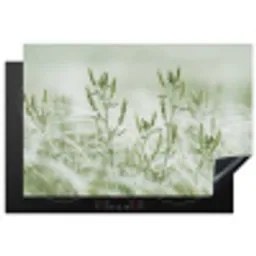 Grassen - Minimalistisch - Groen Inductie beschermer vinyl 3mm klein -3d