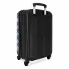 Blad patroon blauw NBS - Handbagage koffer - Kinderen Unisex middel -achterkant