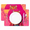 Tijger - Kimono - Planten - Roze Placemat vinyl groot -zzsfeer2_Kitchenyeah-website