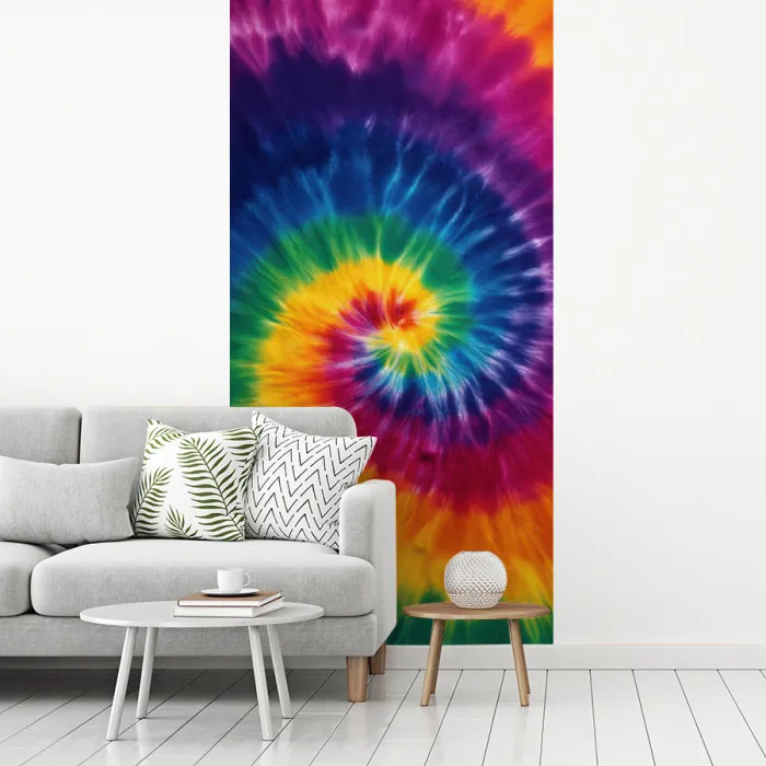 Regenboogkleuren - Spiraal - Kleurrijk fotobehang vinyl groot -woonkamer