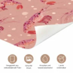 Garnalen - Stippen - Roze deurposter klein 289 -tcloseup_DE