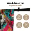 Vrouw - Kauwgom - Graffiti - Neonkleuren Wandkleed katoen klein -sfeer2