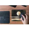 Maan - Cirkel - Goud muismat rubber klein -toetsenbord