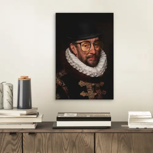 Willem van Oranje - Adriaen Thomasz - Bril aluminium wit klein -sfeer1