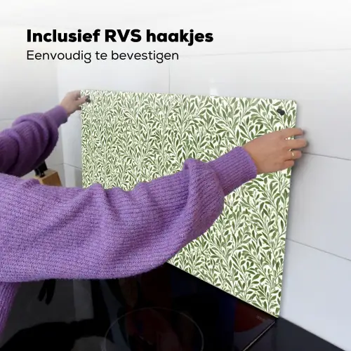 Botanisch - Takken - Groen Inductie beschemer met haakjes klein 777 -ky-ophangen-nl