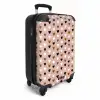 Driekleurige hartjesrijen NBS - Handbagage koffer - Kinderen Unisex middel -productfoto_3d