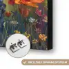 Bloemen - Natuur - Botanisch - Kunst Textielframe zwart klein -USP_ophangsysteemNL
