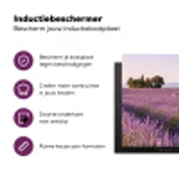 Lavendel - Landschap - Sereen - Paars Inductie beschermer vinyl 3mm middel -zzzzzzz-cc-usp