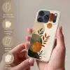 Vormen - Rond - Bladeren - Beige Telefoonhoesje iPhone 17 Pro klein -sfeer3_NL