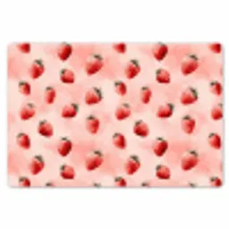 Aardbei - Patroon - Roze Placemat vinyl groot 368 -zzsfeer1_Kitchenyeah-website
