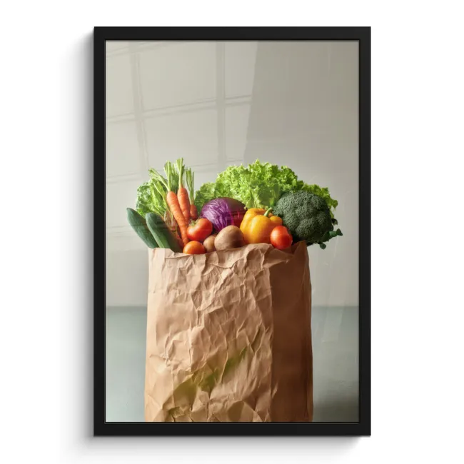 Photo Frame - Papers - Groceries - Colorful