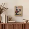 Street art - Zebra - Vrouw - Dieren - Graffiti - Banksy Style Light Box met kabel (Tafellamp) klein -sfeer2