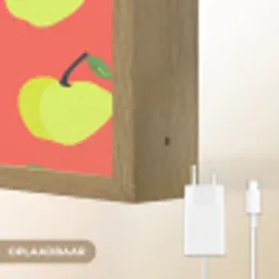 Appels - Modern - Groen Light Box met batterij (Wandlamp) middel 907 -USP_websiteoplaadbaarNL