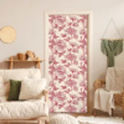 Pioenrozen - Modern -  Rood deurposter klein 289 -sfeer2