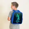 Digitale tennisspeler in futuristische stijl Kinderrugzak - Blauw middel -sfeer2