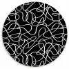 Lijnen - Kronkelend - Vloeiend Wandcirkel plexiglas klein 852 -3d