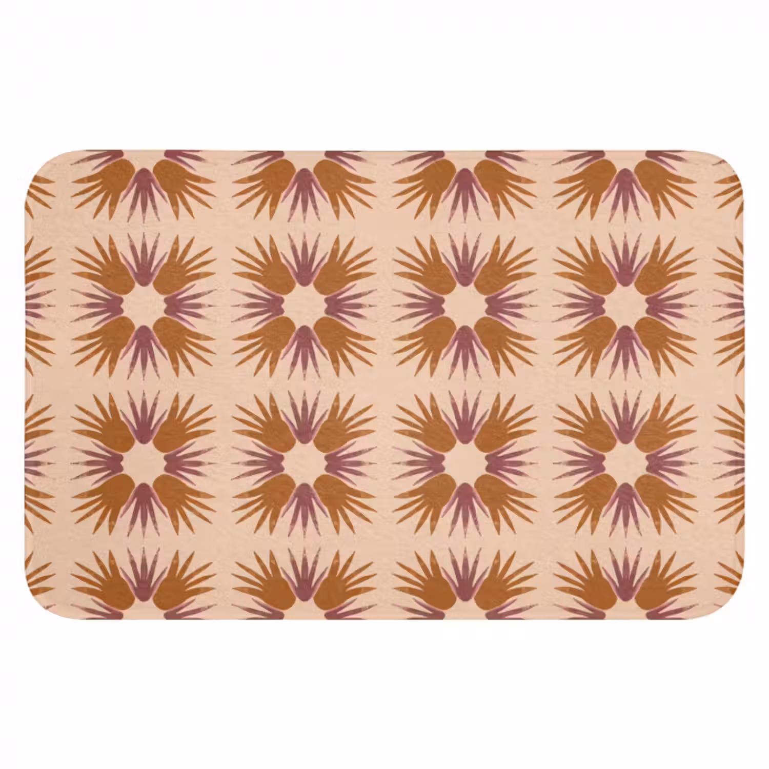 Badematte - Ornament - Muster - Ocker