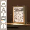 Droogbloemen - Wit - Planten Light Box met kabel (Tafellamp) klein -USP_NL