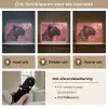 Luipaard - Bloemen - Roze Light Box met batterij (Wandlamp) middel -USP_lichtkleurNL