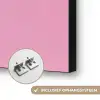 Bloemen - Quote - Kaartje - Kleurrijk Textielframe zwart klein -USP_ophangsysteemNL