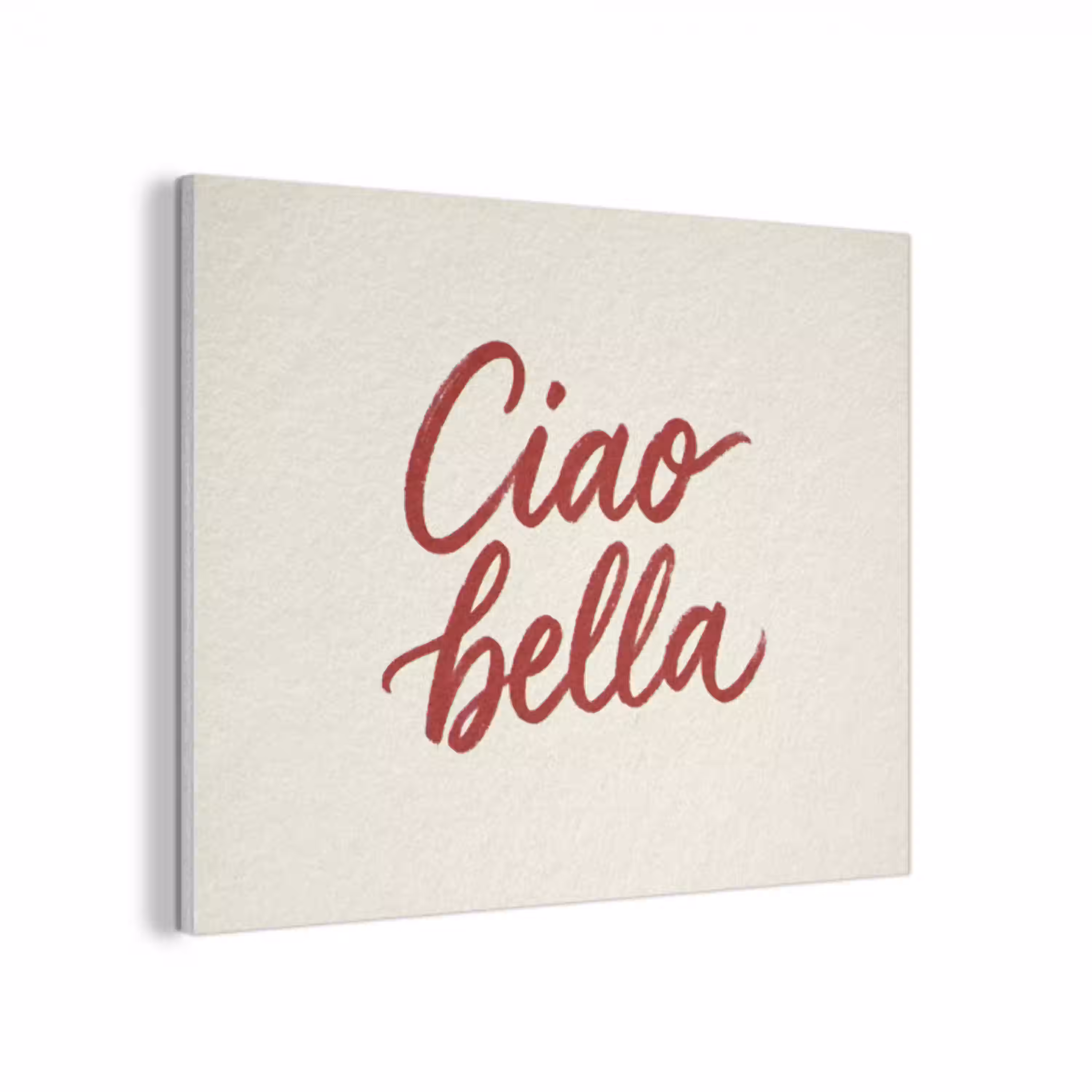 Ciao bella - Rood - Wit - Minimalistisch PET vilt klein -3d