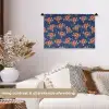 Disco - Blauw - Patroon Wandkleed katoen klein 269 -sfeer1