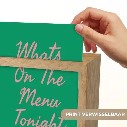 Menu - Quote - Roze Light Box met kabel (Wandlamp) klein -USP_websiteprintNL