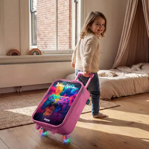 Game - Controller - Kleurrijk - Explosie Kinderkoffer - Roze klein -sfeer1