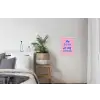 Quote - Blauw - Lettertype - Keuken textielposter latten blank klein -woonkamer
