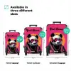 Panda met Koptelefoon, Zonnebril en Gouden Ketting NBS - Handbagage koffer - Kinderen Unisex middel zzzzzzVergelijking_3EN