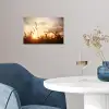 Riet - Gras - Zonsondergang - Natuur - Horizon poster papier klein -sfeer3