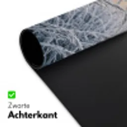 Rijp - Gras - Kristallen - Winter - Minimalistisch Muismat XXL klein -sfeer2