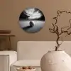 Golfbal - Wazig - Zwart Wandcirkel plexiglas klein -sfeer1