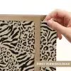 Giraf - Zebra - Motief - Bruin Light Box met batterij (Wandlamp) middel 907 -USP_websiteprintNL