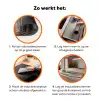 Doorkijk - Strand - Pad - Zonsondergang Inductie beschermer vinyl 3mm klein -zzzzzzz-td-werking