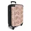 Schetsmatige Hartjesswirls NBS - Handbagage koffer - Volwassenen Unisex middel -productfoto_3d