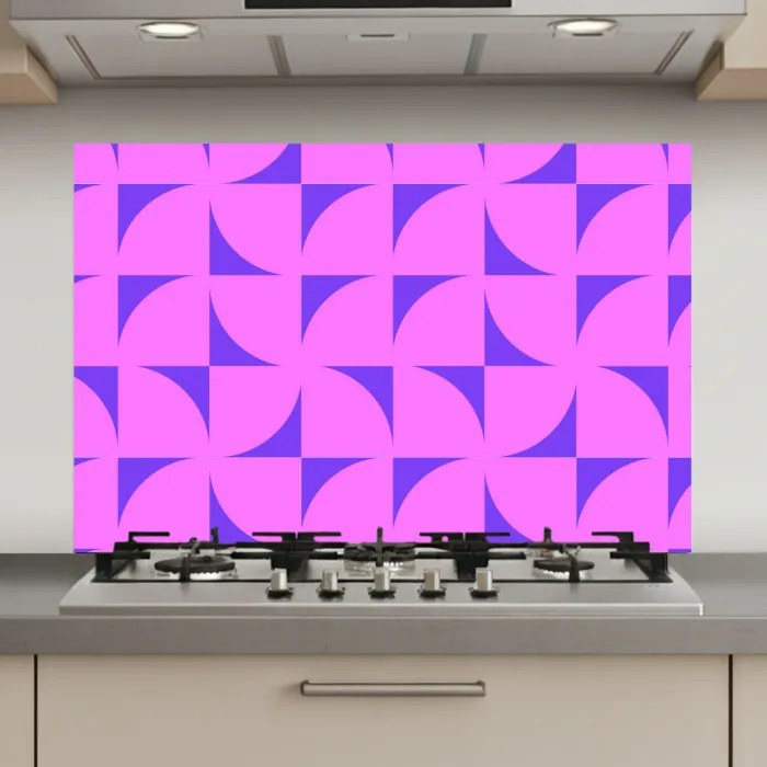 Kwadranten - Paars - Roze - Vierkanten keuken achterwand spatscherm klein 900 -3d_website