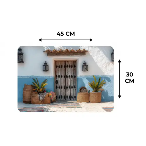 Deur - Manden - Planten Placemat vinyl groot -specs