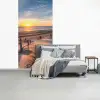 Strand - Zee - Duin - Zonsondergang - Landschap fotobehang vinyl groot -slaapkamer