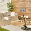 Strand - Zeester - Zand - Beige tuinposter los doek klein -sfeer4
